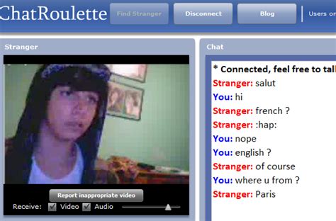 explicit video chat|Chatroulette video chat en français!